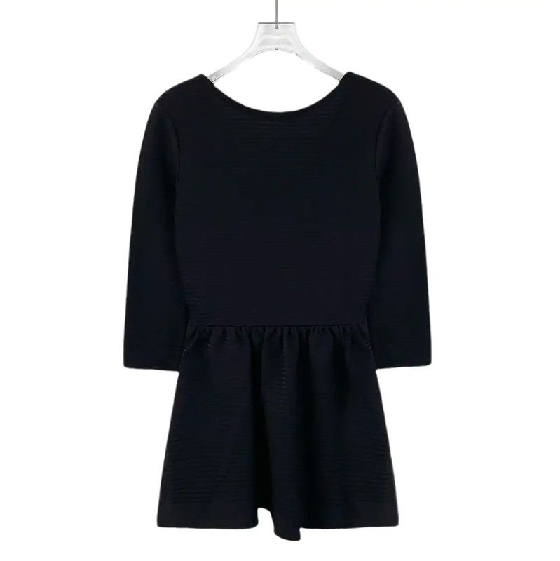 Dior Dior Black Silk Women's Dress XS Size 0089 Size XS / US 0-2 / IT 36-38 - 2 Thumbnail