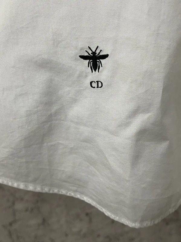 Dior Dior White Cotton Short Sleeve T-Shirt 0089 Size ONE SIZE - 5 Thumbnail
