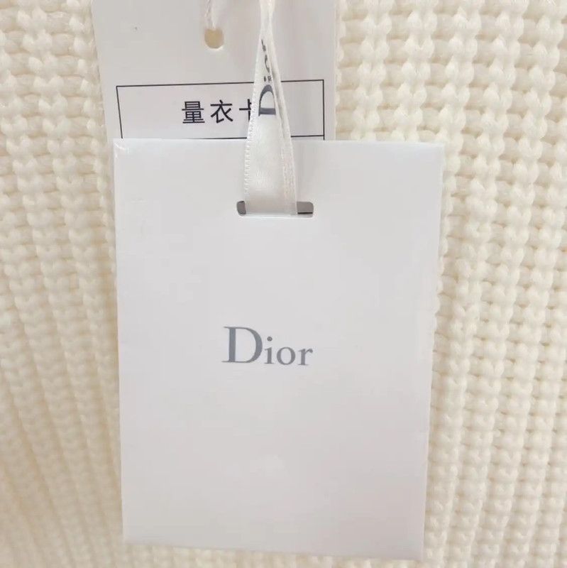 Dior Dior White Cotton Long Sleeve Sweater 0089 Size S / US 4 / IT 40 - 8 Thumbnail