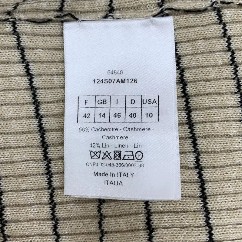 Dior Dior Brown Cashmere Knit Top for Women 0089 Size ONE SIZE - 8 Thumbnail