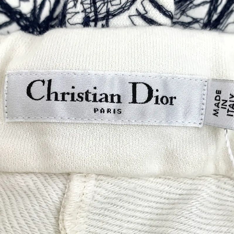 Dior Dior White Cotton Women's Shorts with Print 0089 Size 23" - 6 Thumbnail