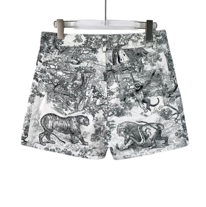 Dior Dior Gray Cotton Women's Shorts 0089 Size 22" - 2 Thumbnail