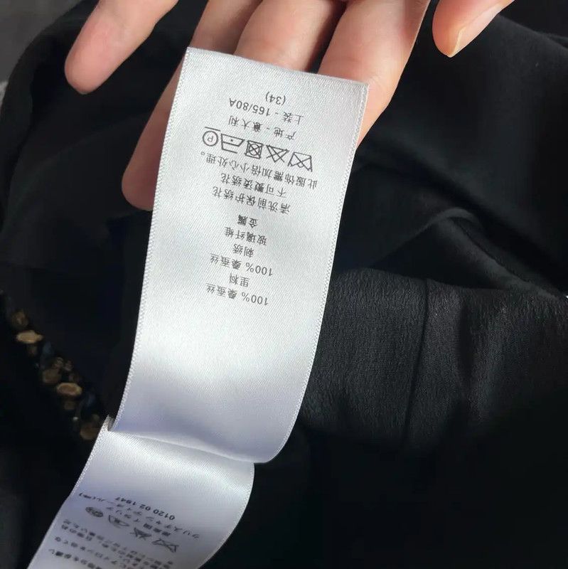 Dior Dior Black Silk Women's Dress Size XS 0089 Size XS / US 0-2 / IT 36-38 - 4 Thumbnail