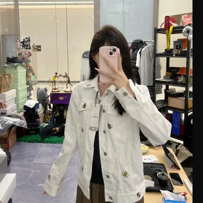 Dior Dior White Cotton Women's Jacket 0089 Size XXL / US 16-18 / IT 52-54 - 3 Thumbnail