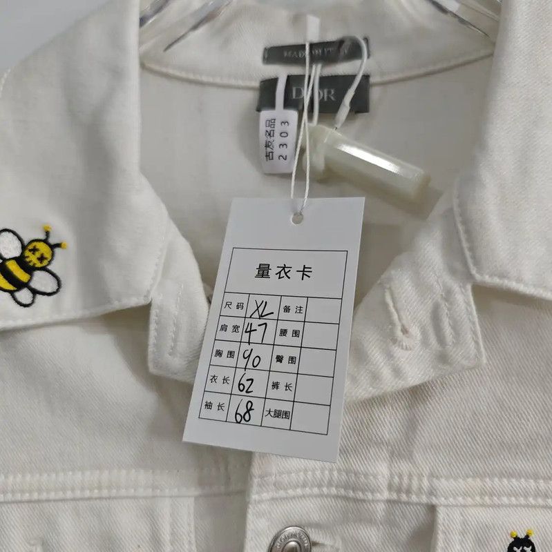 Dior Dior White Cotton Women's Jacket 0089 Size XXL / US 16-18 / IT 52-54 - 6 Thumbnail