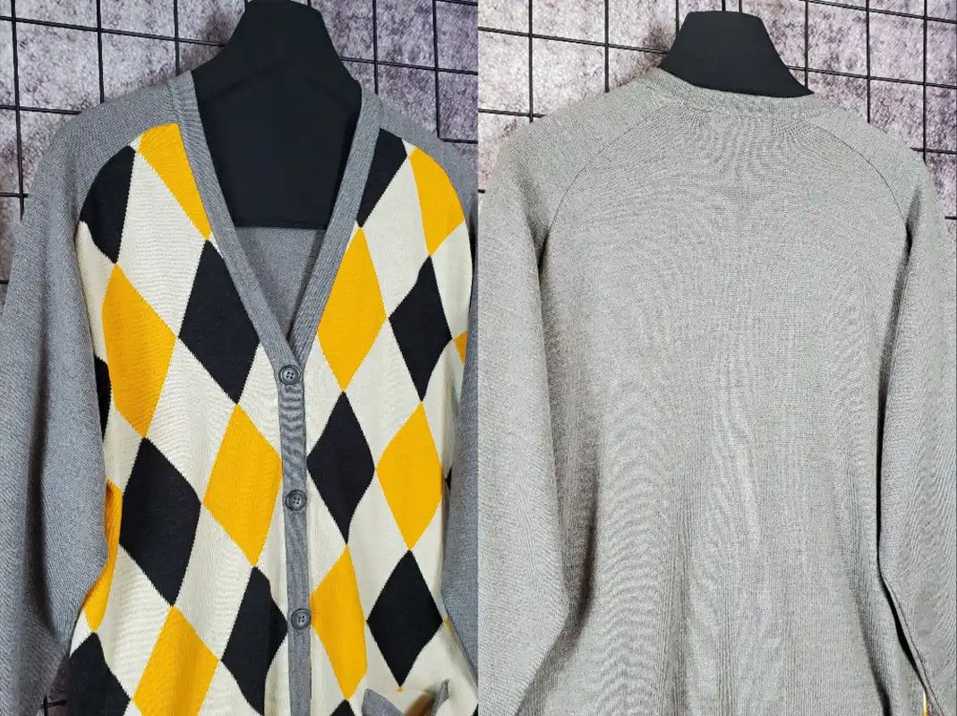 Dior Dior Gray Wool Logo Embroidered Sweater 0089 Size M / US 6-8 / IT 42-44 - 6 Thumbnail