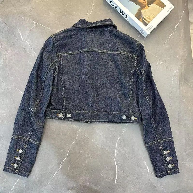 Dior Dior Women's Cropped Denim Jacket for Spring Autumn 0089 Size M / US 6-8 / IT 42-44 - 2 Thumbnail