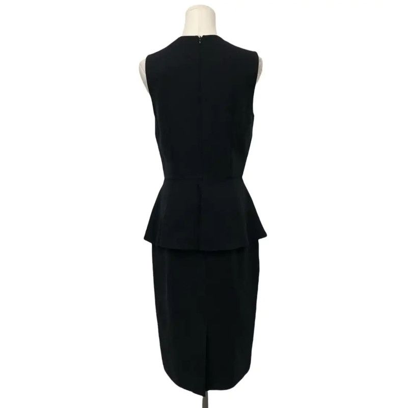 Dior Dior Black Silk Women's Dress 0089 Size L / US 10 / IT 46 - 2 Thumbnail