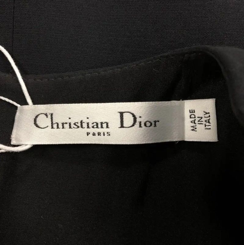 Dior Dior Black Silk Women's Dress 0089 Size L / US 10 / IT 46 - 3 Thumbnail