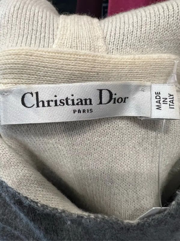 Dior Dior Gray Cashmere Women's Hoodie 0089 Size S / US 4 / IT 40 - 4 Thumbnail