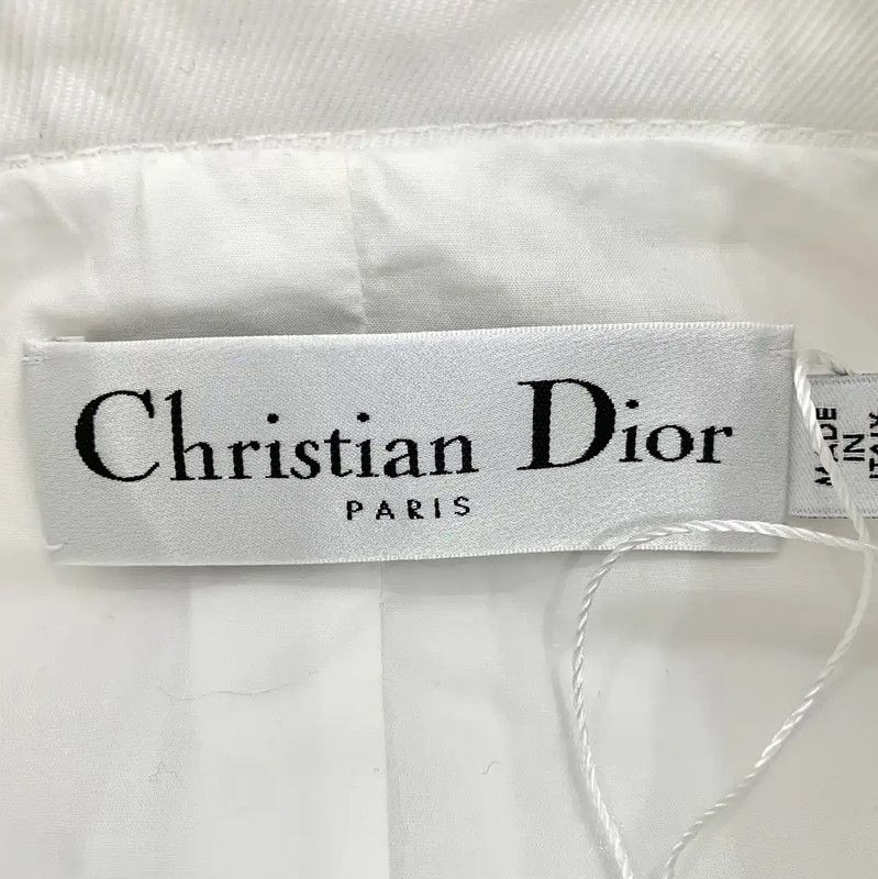 Dior Dior Women's White Cotton Jacket 0089 Size XS / US 0-2 / IT 36-38 - 5 Thumbnail