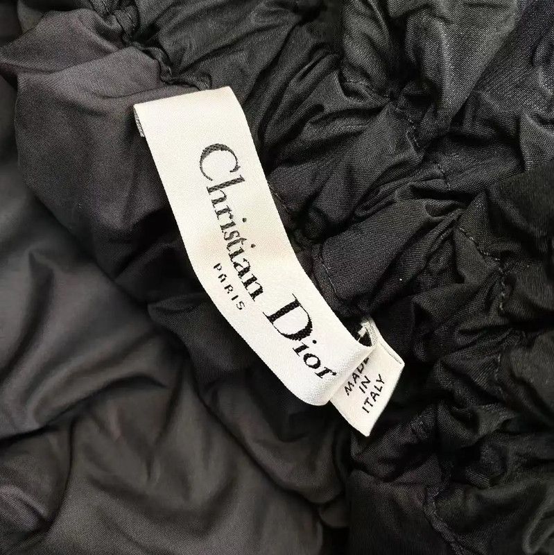 Dior Dior Black Crinkled Womens Skirt 0089 Size 36" / US 14 / IT 50 - 4 Thumbnail