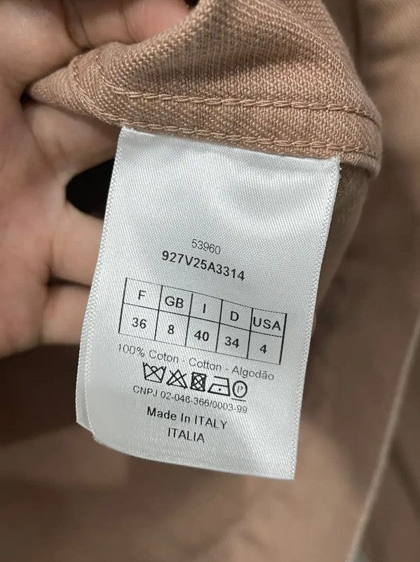 Dior Dior Beige Cotton Women's Jacket 0089 Size ONE SIZE - 7 Thumbnail