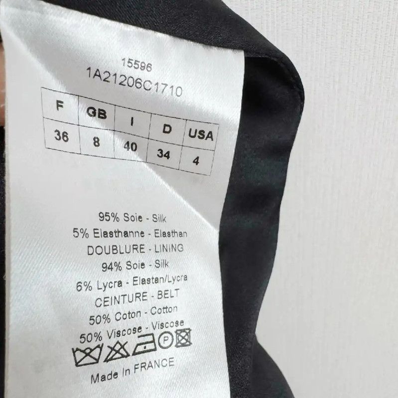 Dior Dior Black Women's Spring Autumn Trench Coat 0089 Size S / US 4 / IT 40 - 3 Thumbnail