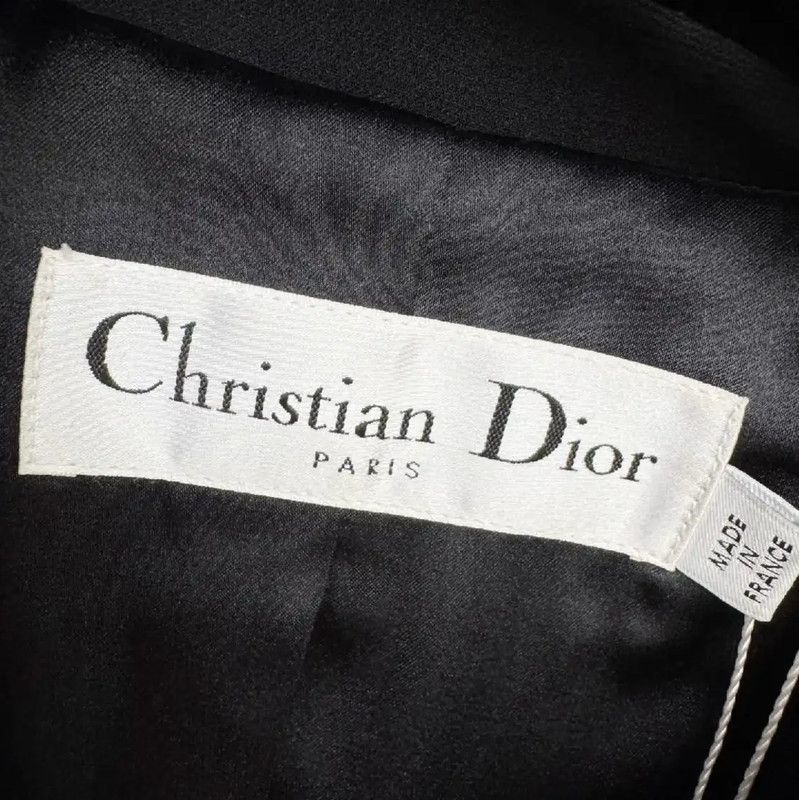 Dior Dior Black Women's Spring Autumn Trench Coat 0089 Size S / US 4 / IT 40 - 2 Thumbnail