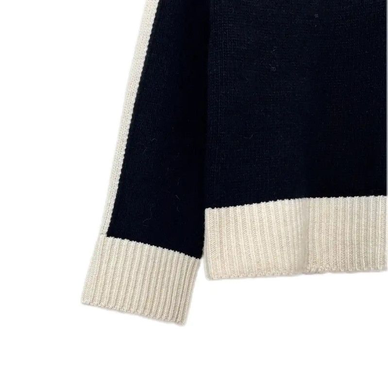 Dior Dior Colorblock Cotton Blend Pullover Sweater 0089 Size L / US 10 / IT 46 - 6 Thumbnail