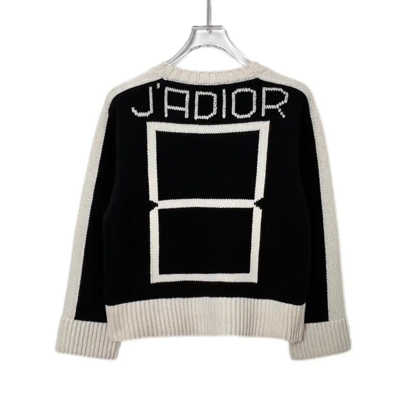 Dior Dior Colorblock Cotton Blend Pullover Sweater 0089 Size L / US 10 / IT 46 - 2 Thumbnail