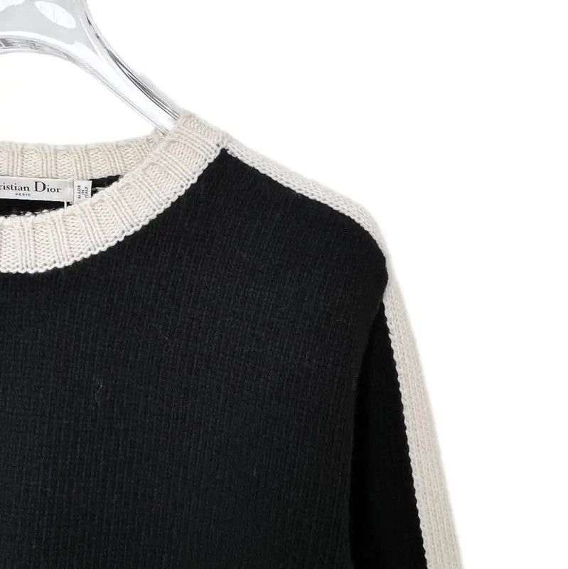 Dior Dior Colorblock Cotton Blend Pullover Sweater 0089 Size L / US 10 / IT 46 - 3 Thumbnail