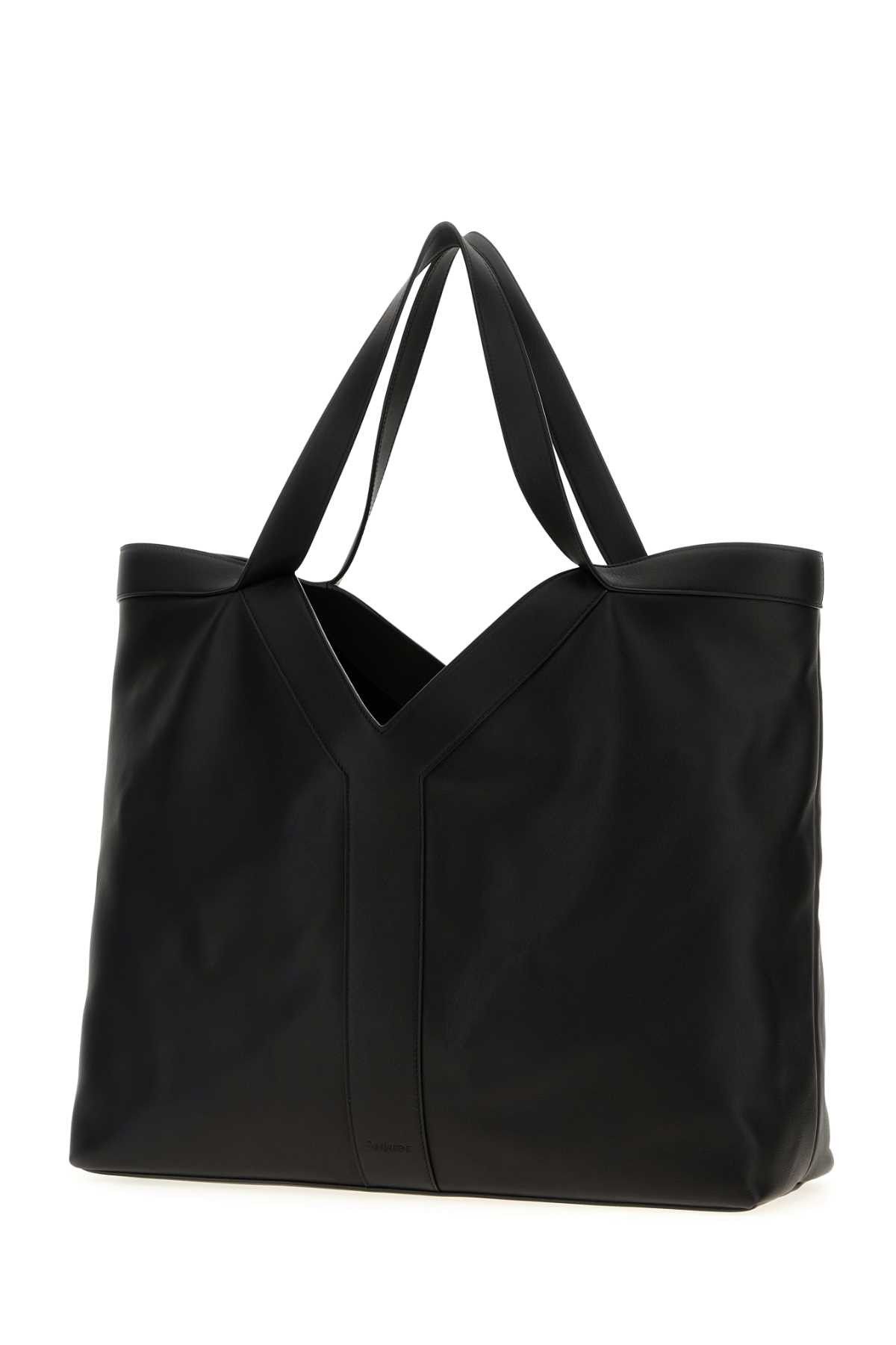 Saint Laurent Paris Black Leather Large Y Shopping Bag Size ONE SIZE - 2 Thumbnail