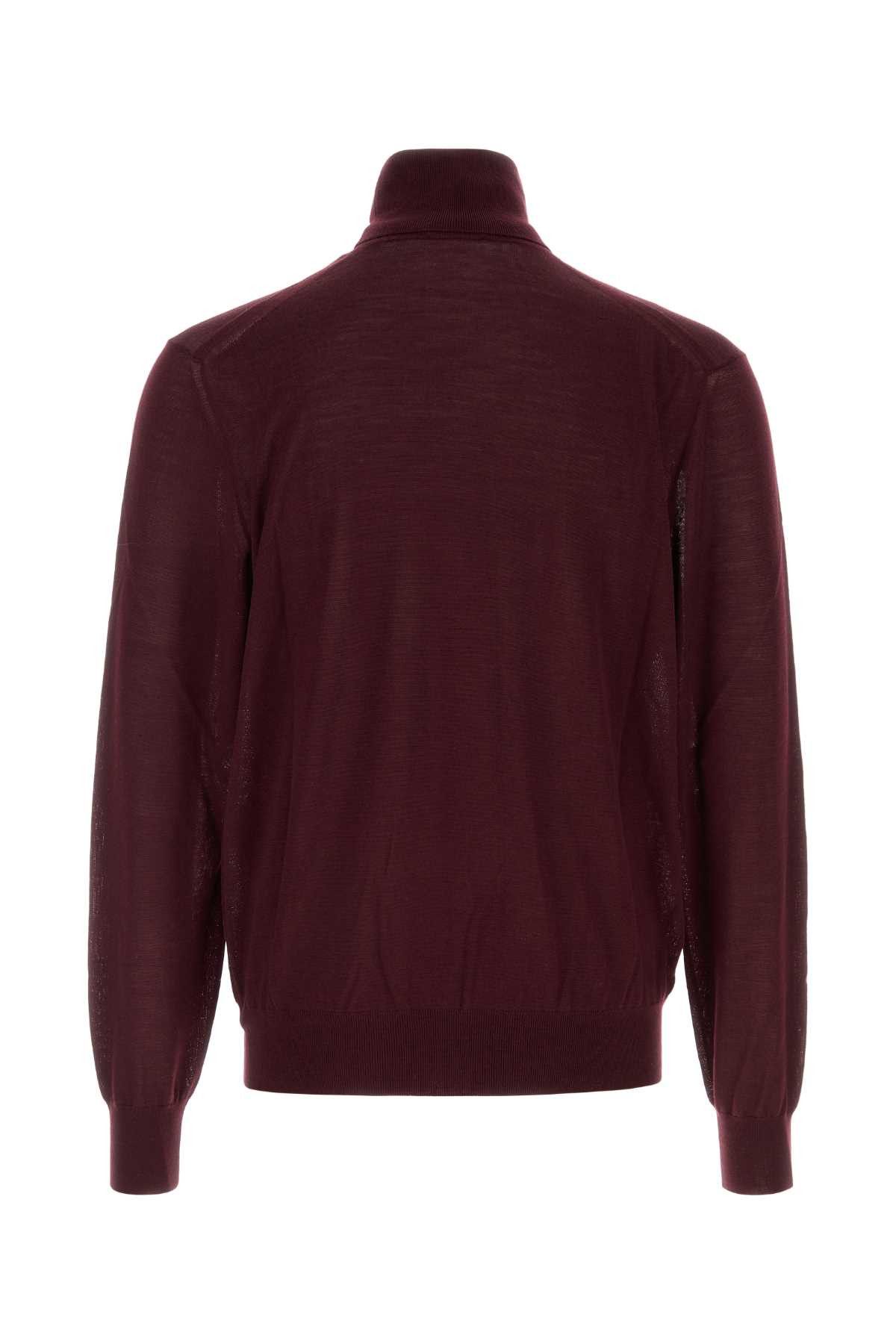 Saint Laurent Paris Aubergine Wool Sweater Size US M / EU 48-50 / 2 - 2 Thumbnail