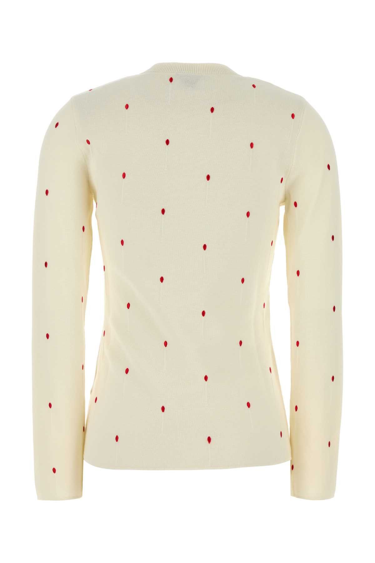 Bottega Veneta Embroidered Cotton Blend Sweater Size M / US 6-8 / IT 42-44 - 2 Thumbnail