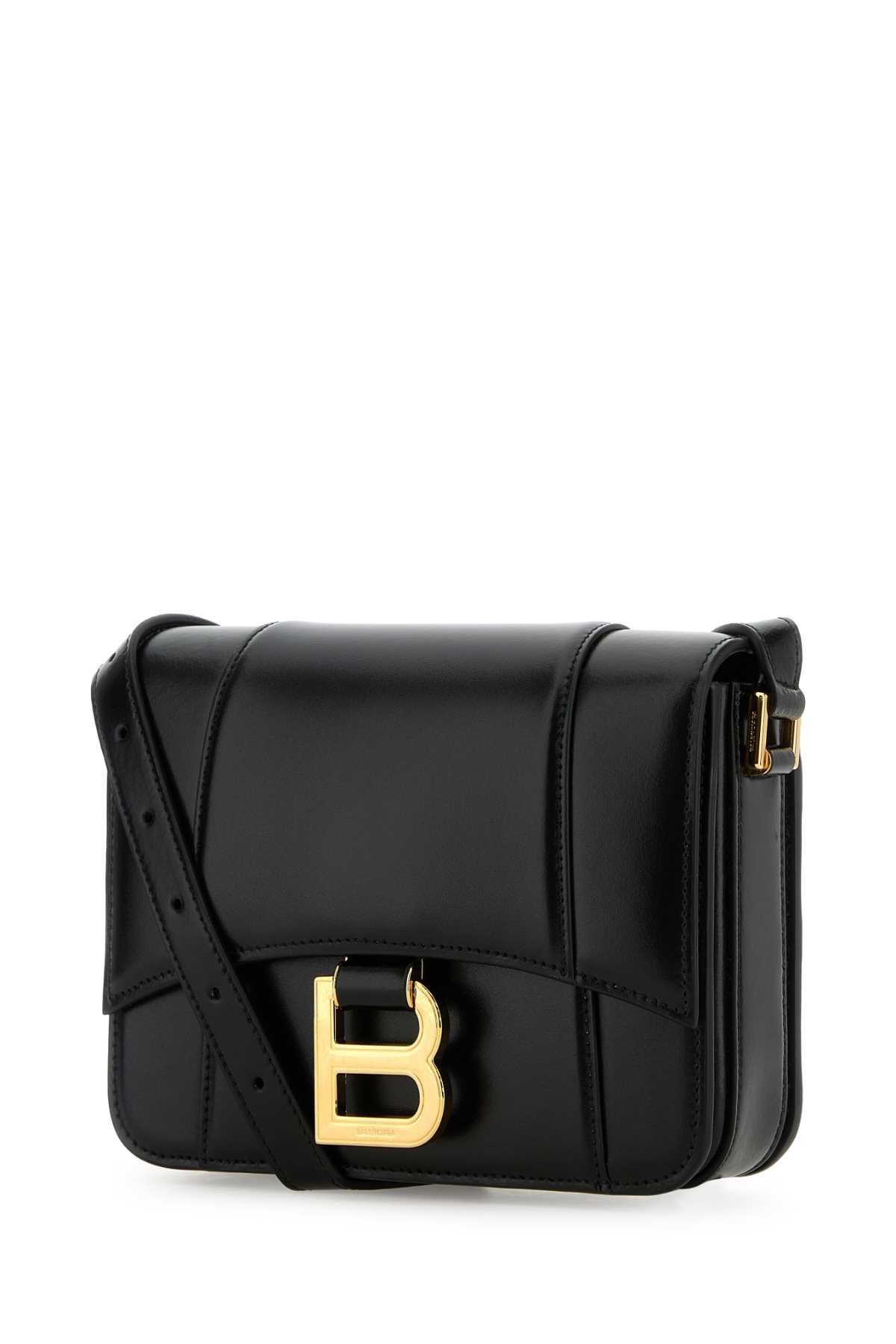 Balenciaga Black Leather Small Hourglass Crossbody Bag Size ONE SIZE - 2 Thumbnail