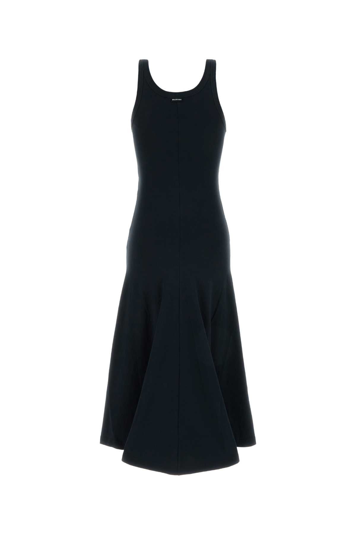 Balenciaga Slate Stretch Cotton Dress Size XS / US 0-2 / IT 36-38 - 2 Thumbnail