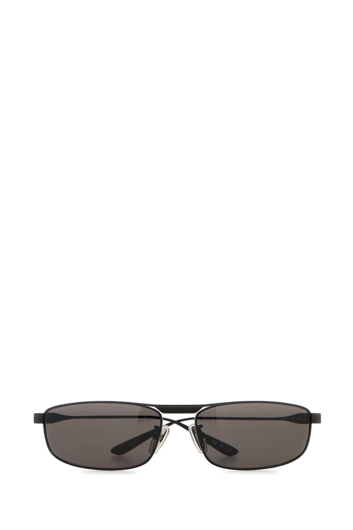 Balenciaga Black Metal Tag 3.0 Rectangle Sunglasses Size ONE SIZE - 2 Thumbnail