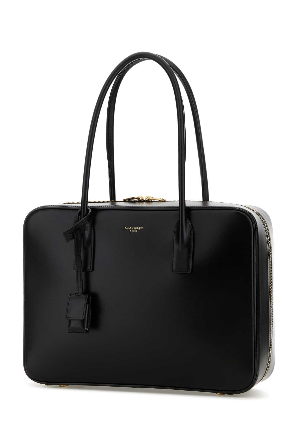 Saint Laurent Paris Black Leather Sac De Jour Handbag Size ONE SIZE - 2 Thumbnail