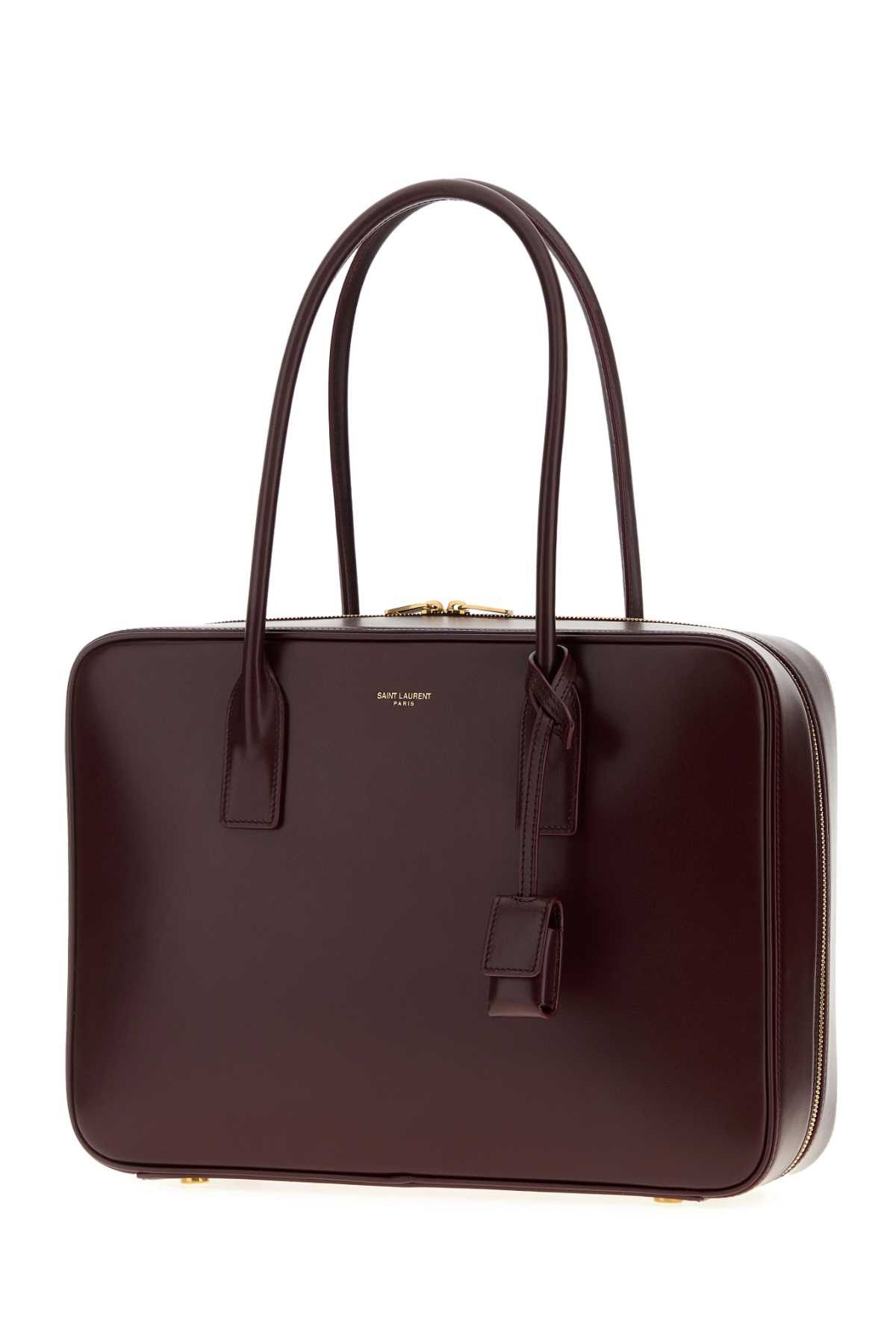 Saint Laurent Paris Grape Leather Sac De Jour Handbag Size ONE SIZE - 2 Thumbnail