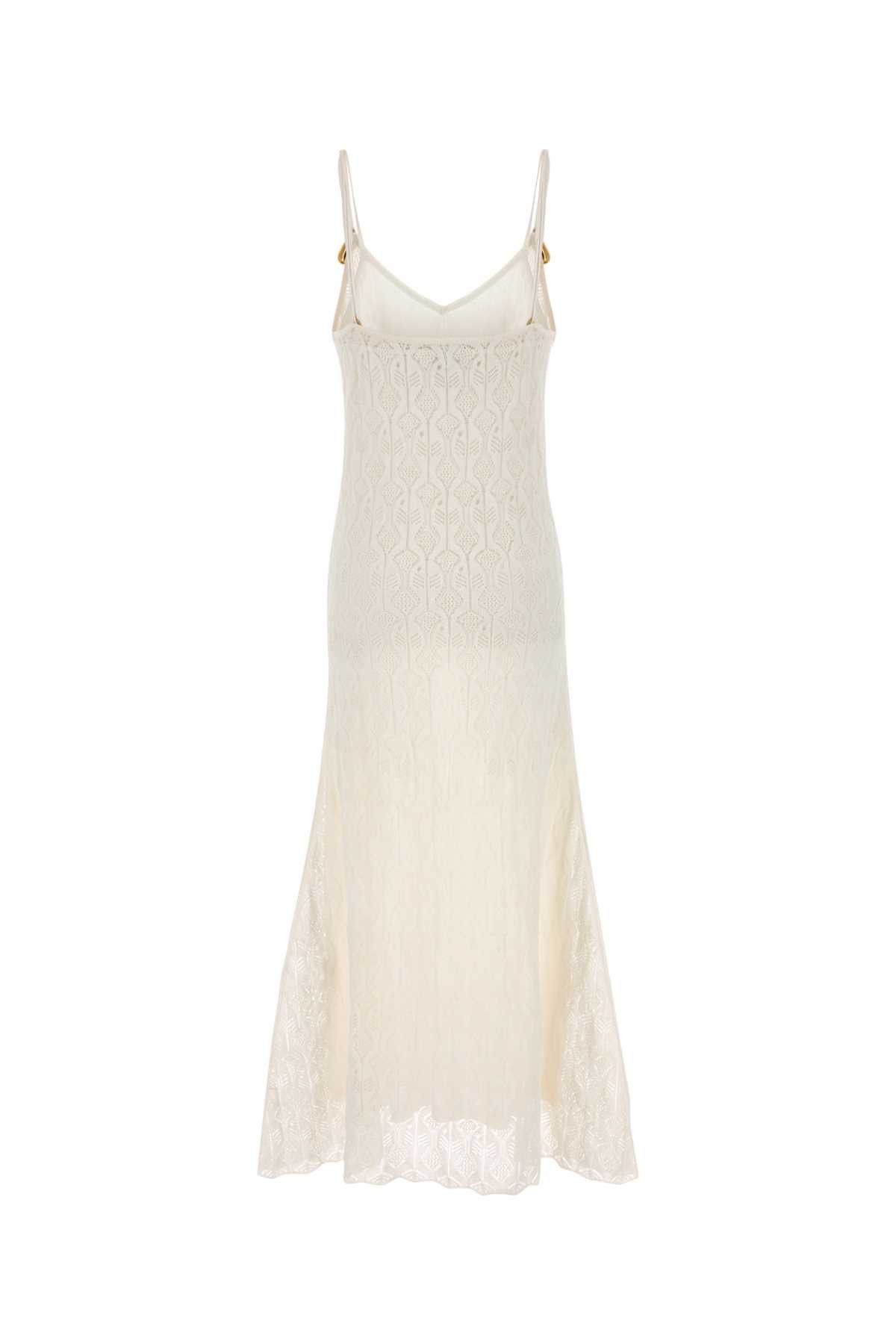 Bottega Veneta White Lace Dress Size M / US 6-8 / IT 42-44 - 2 Thumbnail