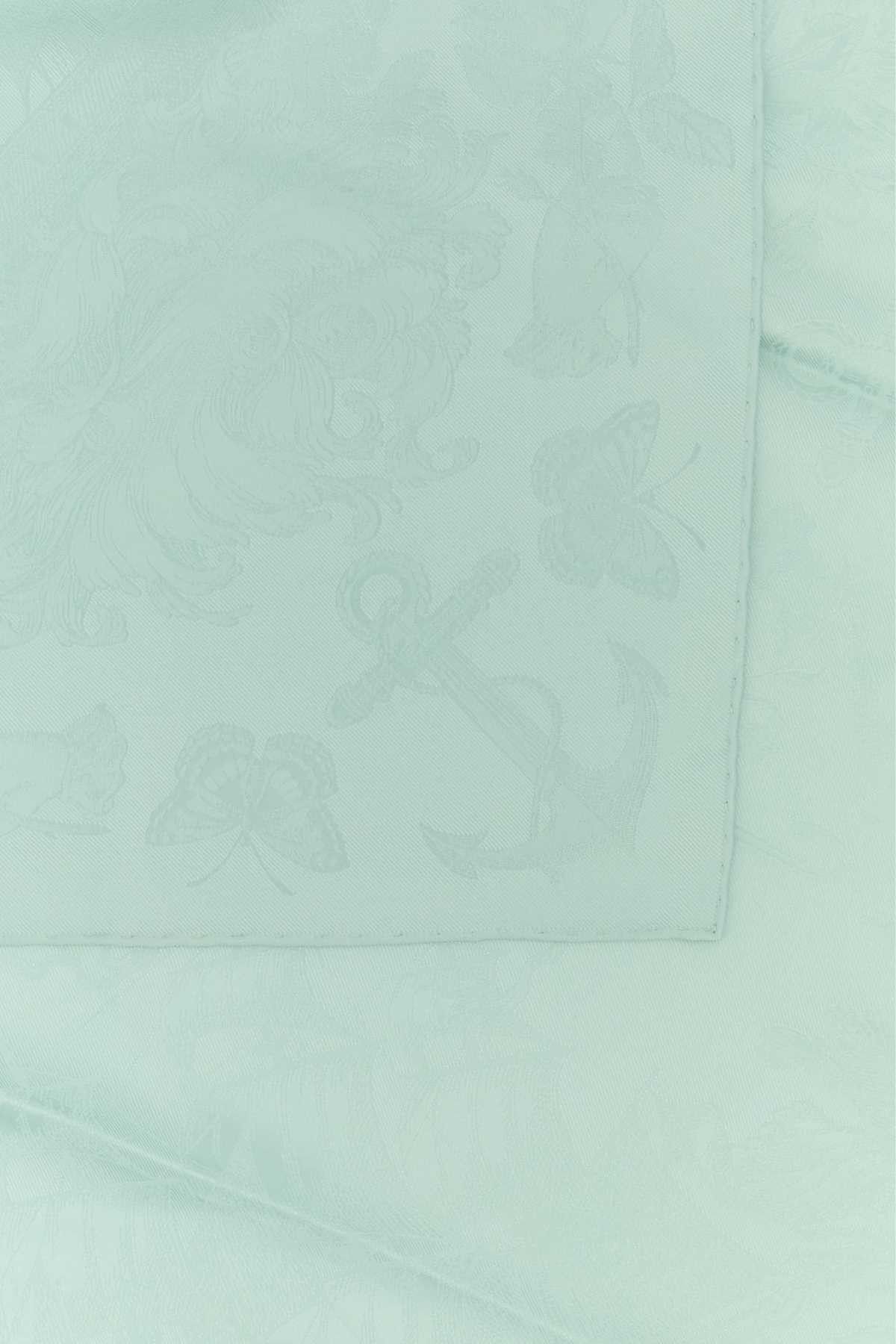Alexander McQueen Sea Green Silk Foulard Size ONE SIZE - 2 Thumbnail