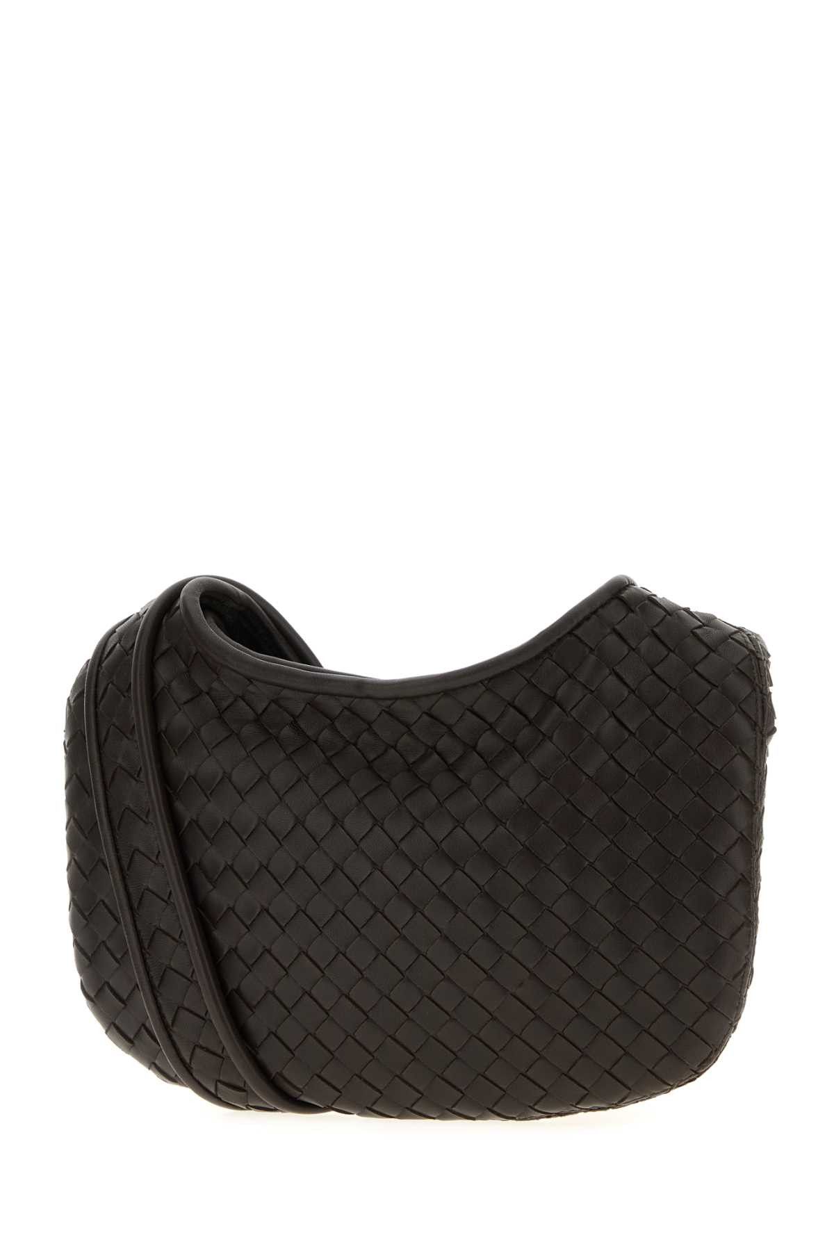 Bottega Veneta Dark Brown Leather Small Veneto Crossbody Bag Size ONE SIZE - 2 Thumbnail