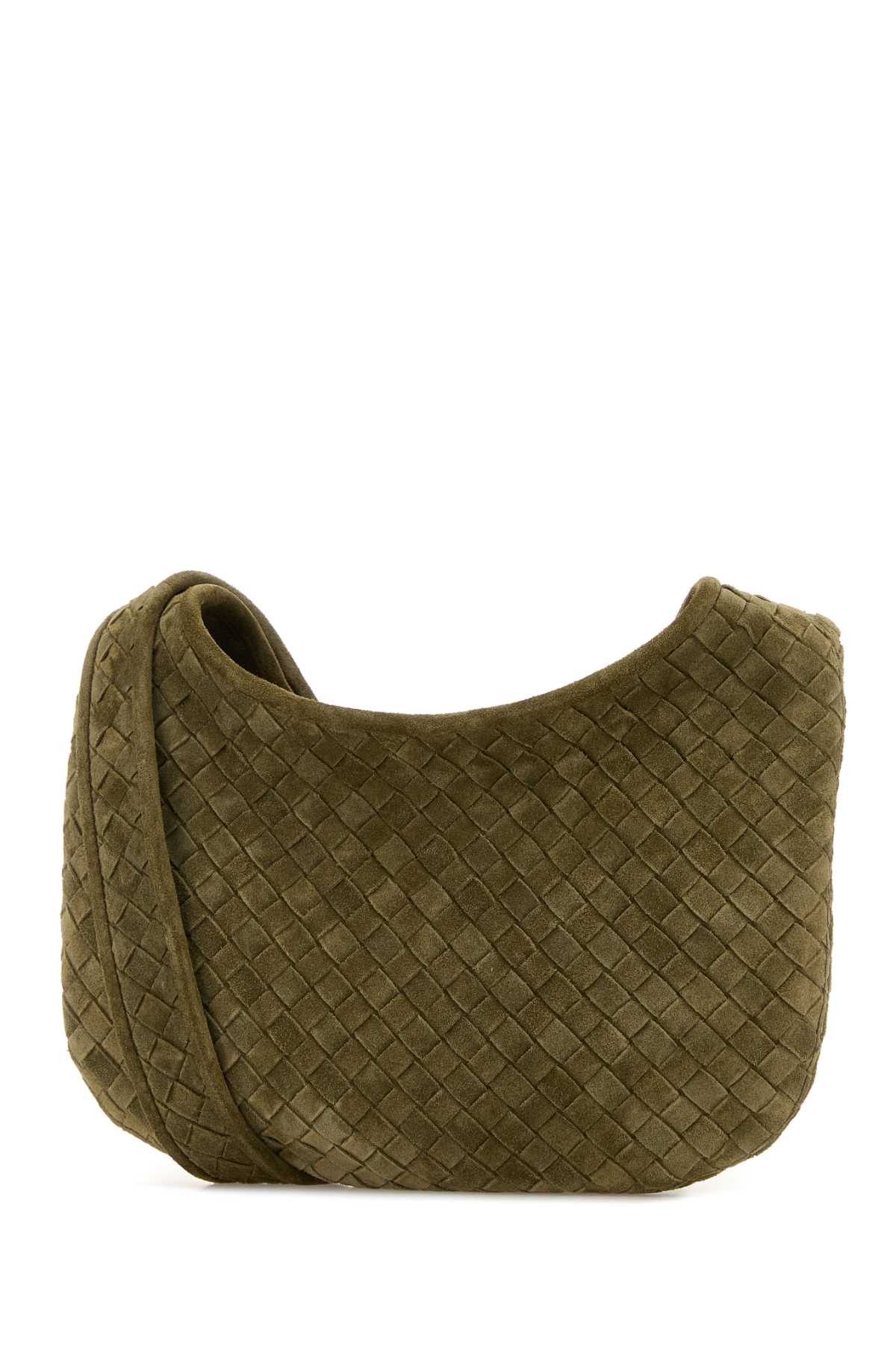Bottega Veneta Sage Green Suede Crossbody Bag Size ONE SIZE - 2 Thumbnail