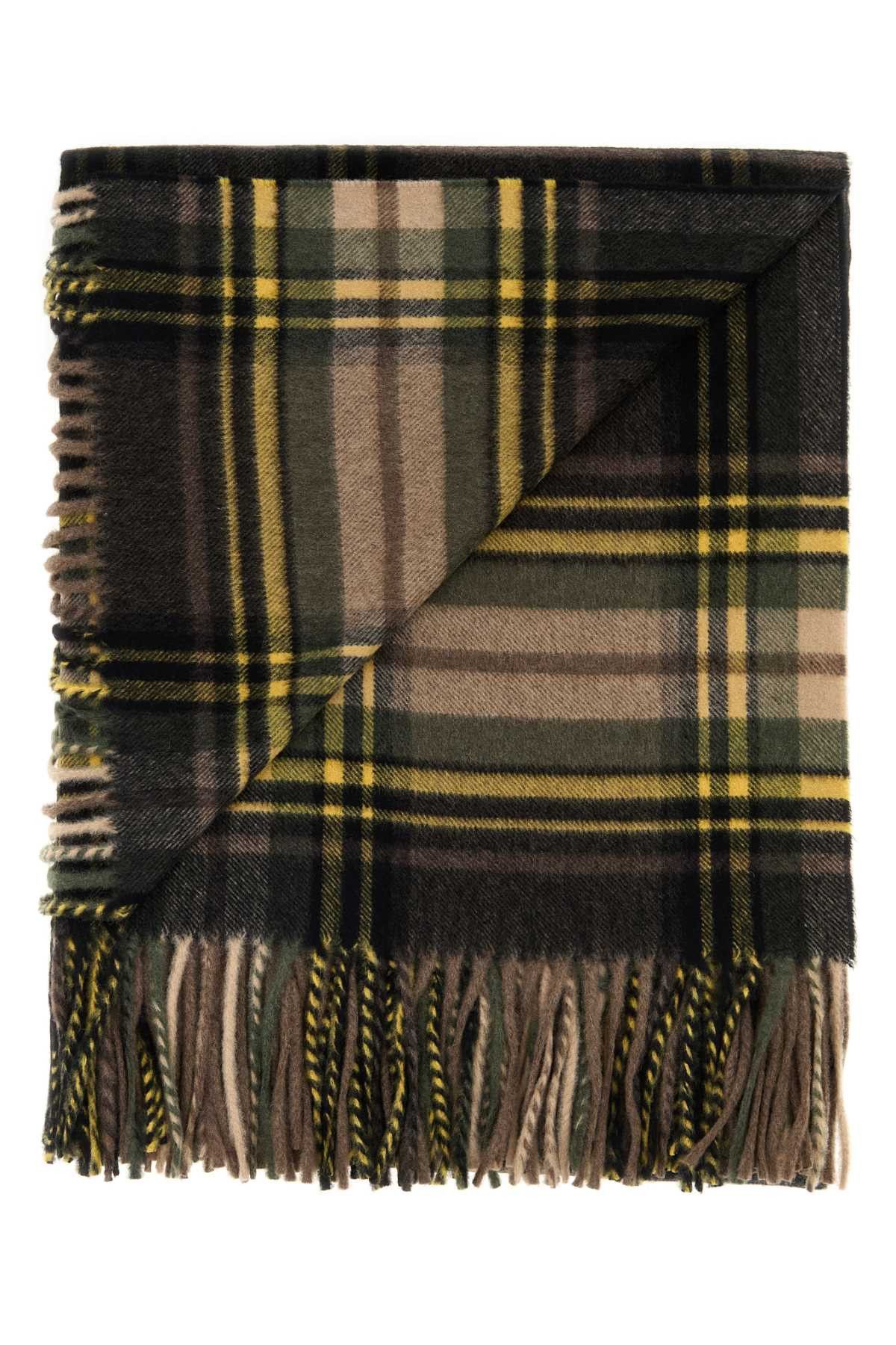 Saint Laurent Paris Embroidered Cashmere Blend Scarf Size ONE SIZE - 2 Thumbnail