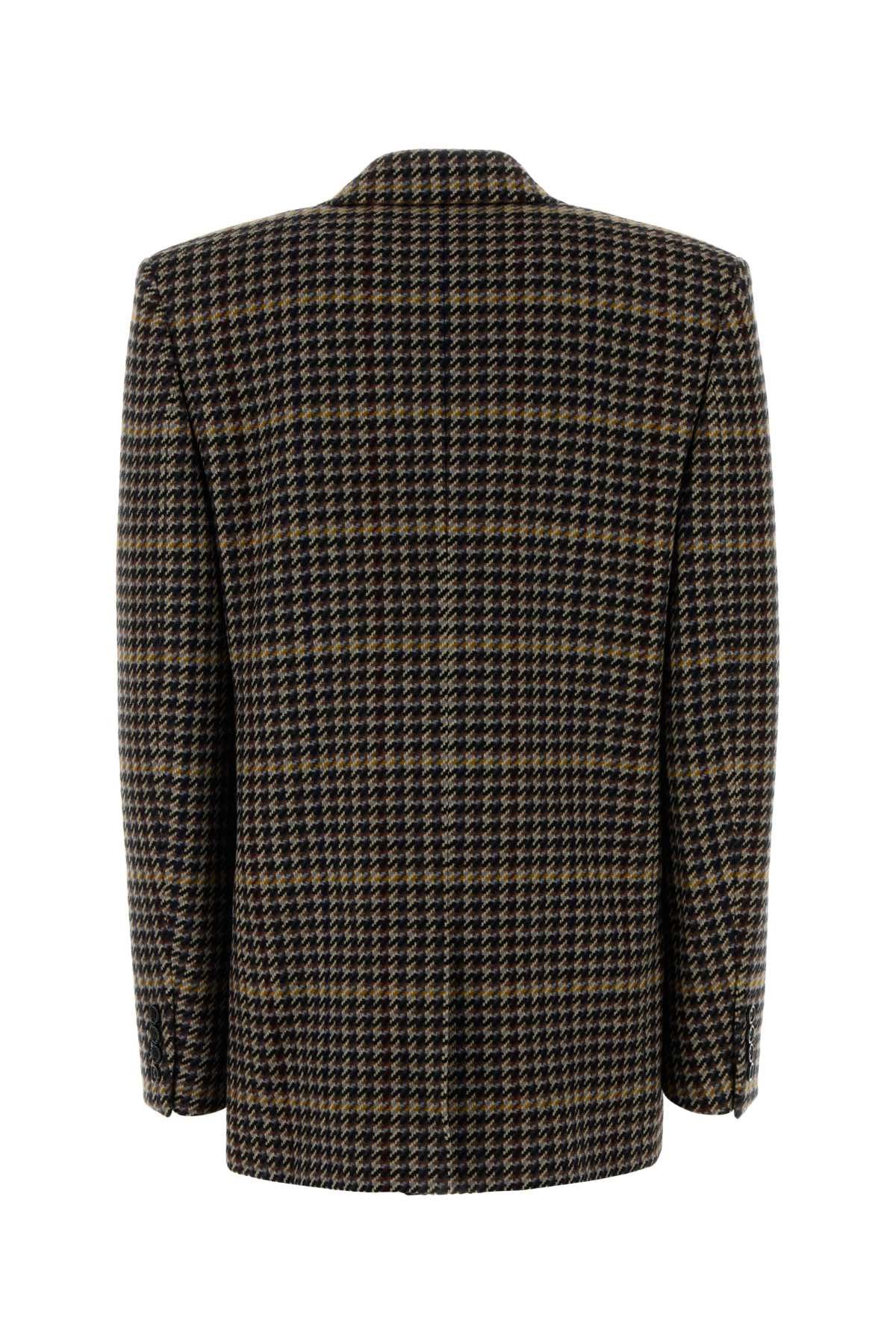 Saint Laurent Paris Embroidered Wool Blazer Size L / US 10 / IT 46 - 2 Thumbnail