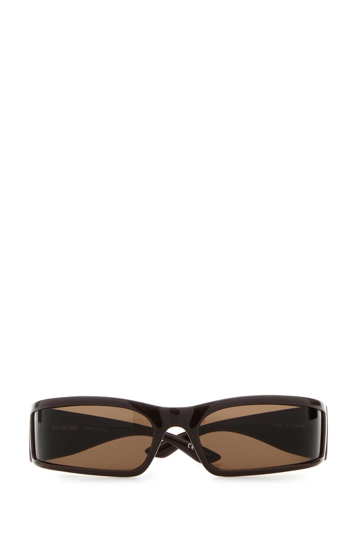 Balenciaga Brown Acetate Sunglasses Size ONE SIZE - 2 Thumbnail