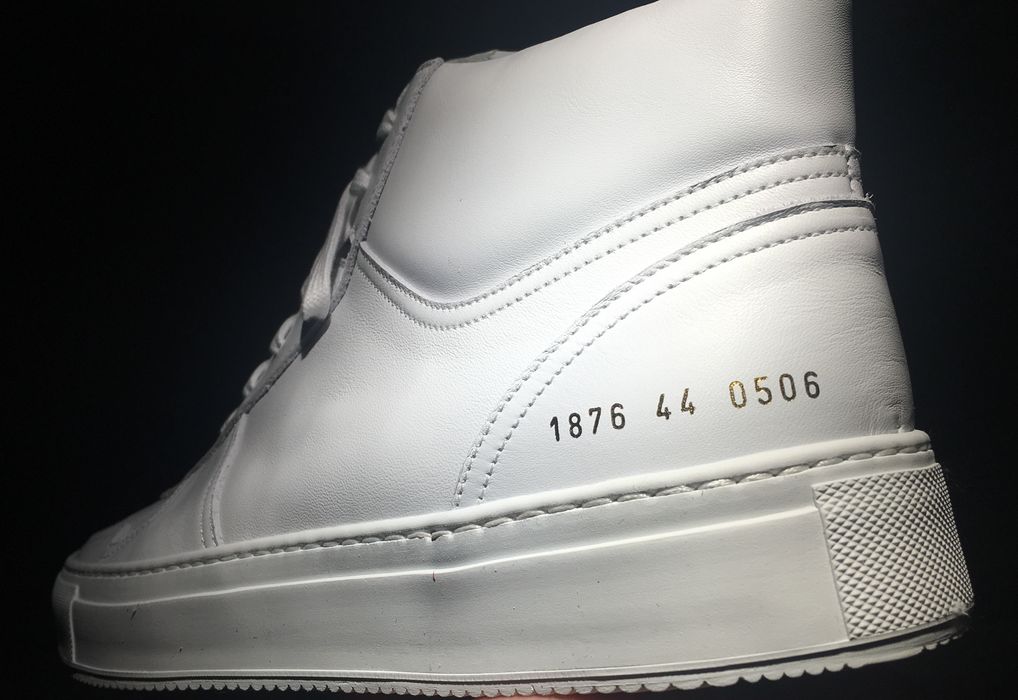 Common Projects White Bball High-Top Sneaker Size US 11 / EU 44 - 4 Preview