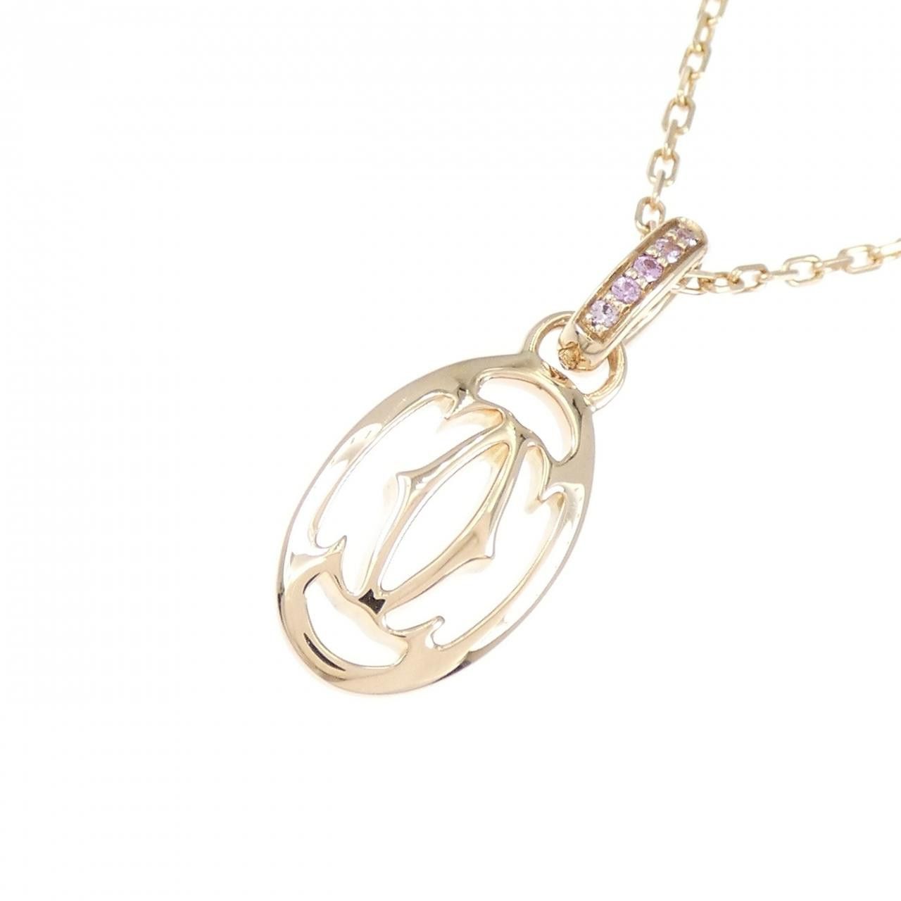 Cartier Cartier Cartier Logo 750 Pink Gold Necklace Limited Crocodile skin Necklace B7222000 DUTY FREE for USA Size ONE SIZE - 3 Thumbnail