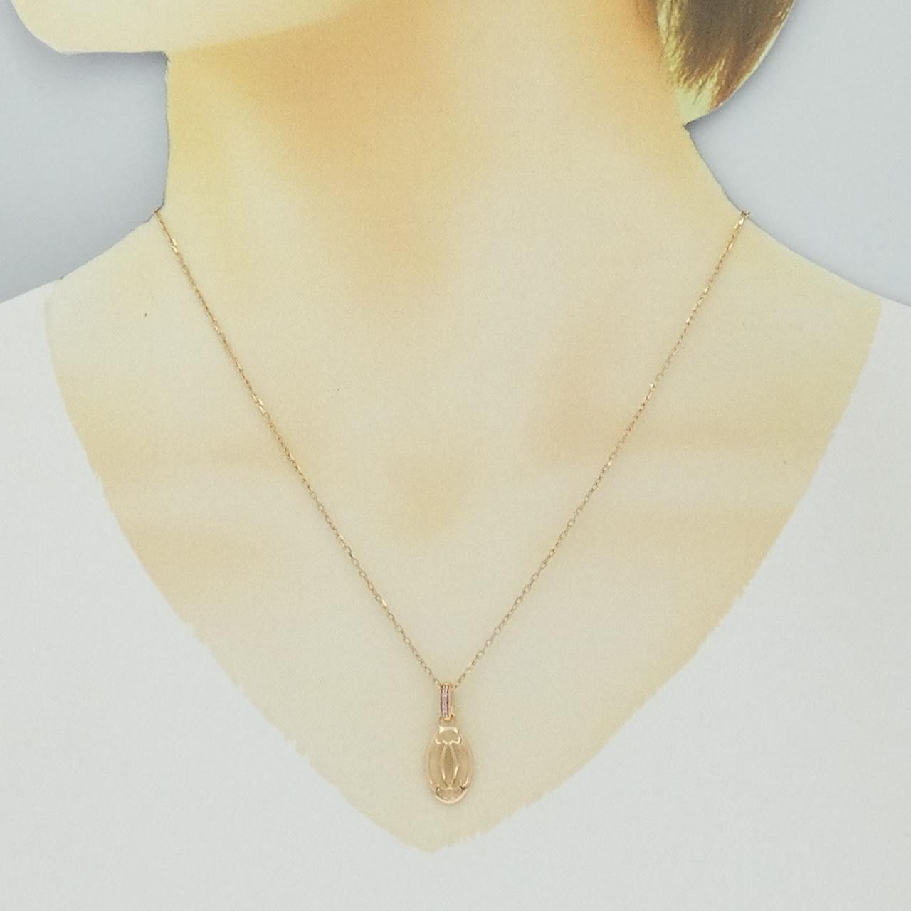 Cartier Cartier Cartier Logo 750 Pink Gold Necklace Limited Crocodile skin Necklace B7222000 DUTY FREE for USA Size ONE SIZE - 6 Thumbnail