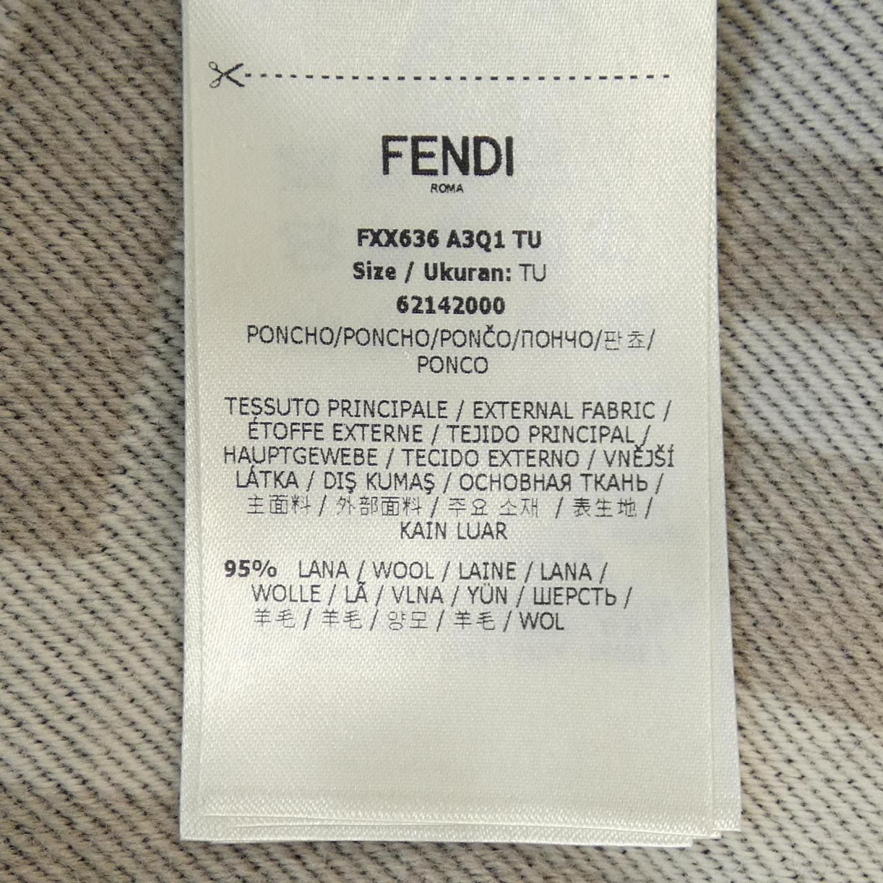 Fendi Fendi Fendi FXX636 A3Q1 Cape Others Outerwear FXX636 A3Q1 DUTY FREE for USA Size ONE SIZE - 3 Thumbnail