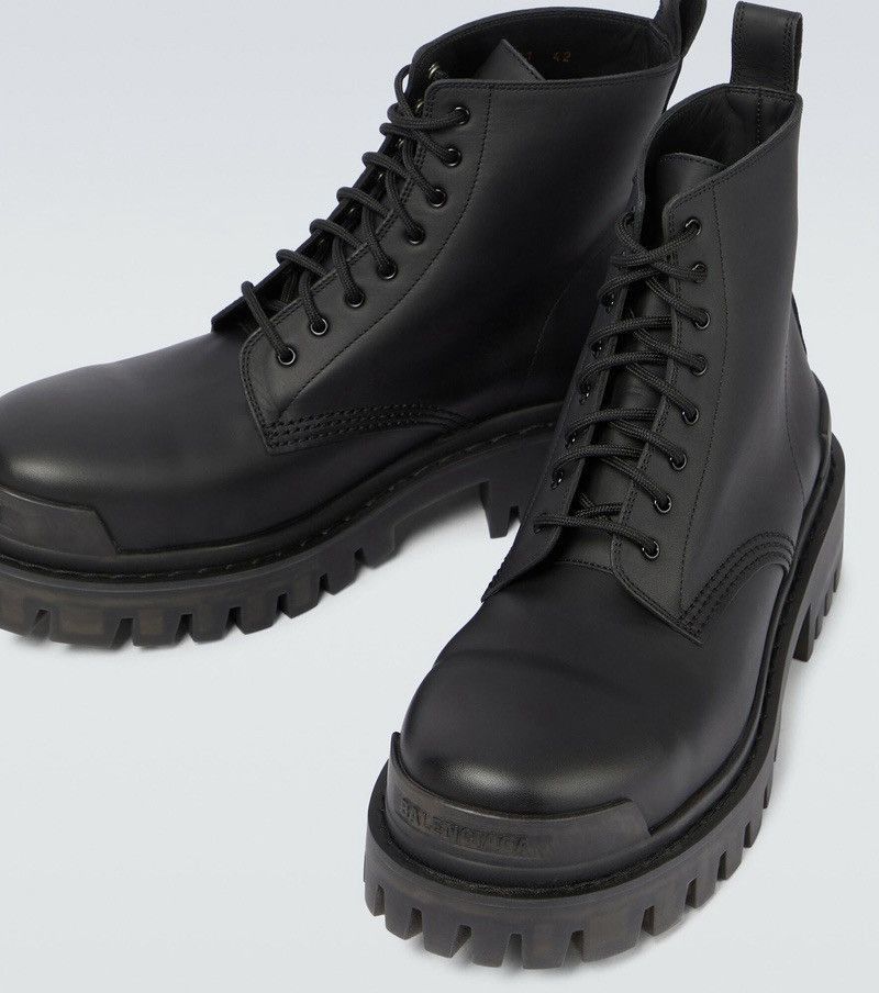 Balenciaga Leather Strike Boots Size US 8 / IT 38 - 2 Thumbnail