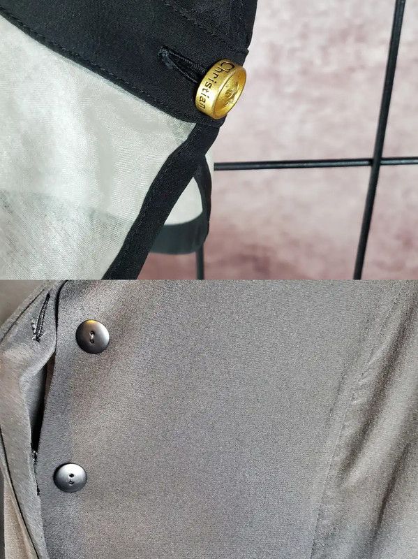 Dior Dior Black Silk Logo Long Sleeve Shirt 0089 Size M / US 6-8 / IT 42-44 - 7 Thumbnail