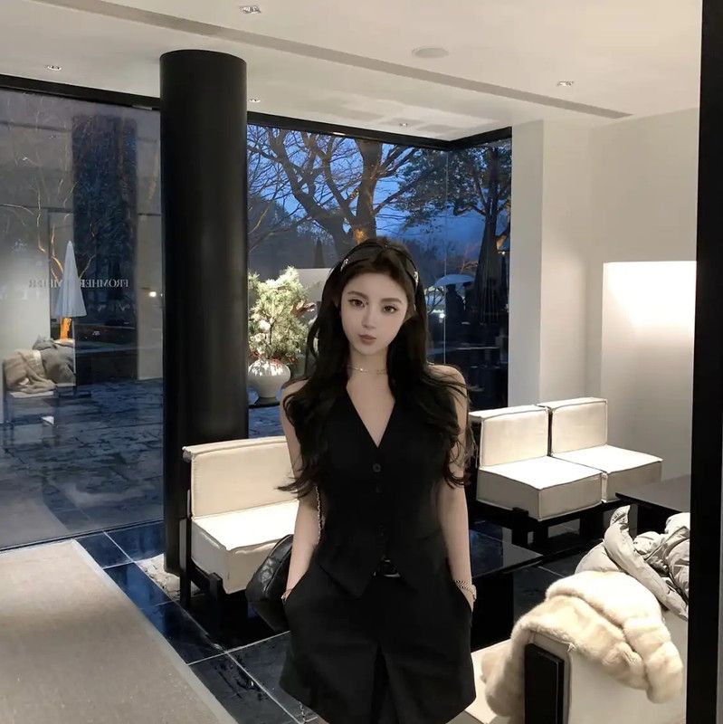 Dior Dior Black Wool A-Line Dress for Women 0089 Size XS / US 0-2 / IT 36-38 - 7 Thumbnail