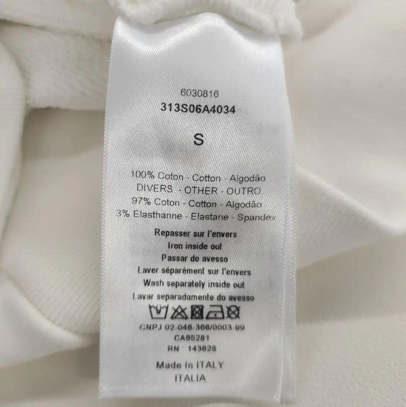 Dior Dior White Cotton Women's Hoodie 0089 Size S / US 4 / IT 40 - 4 Thumbnail