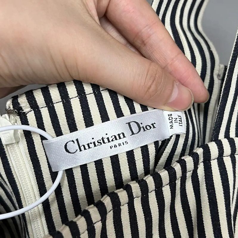 Dior Dior Striped Cotton Dress S Size 0089 Size S / US 4 / IT 40 - 3 Thumbnail