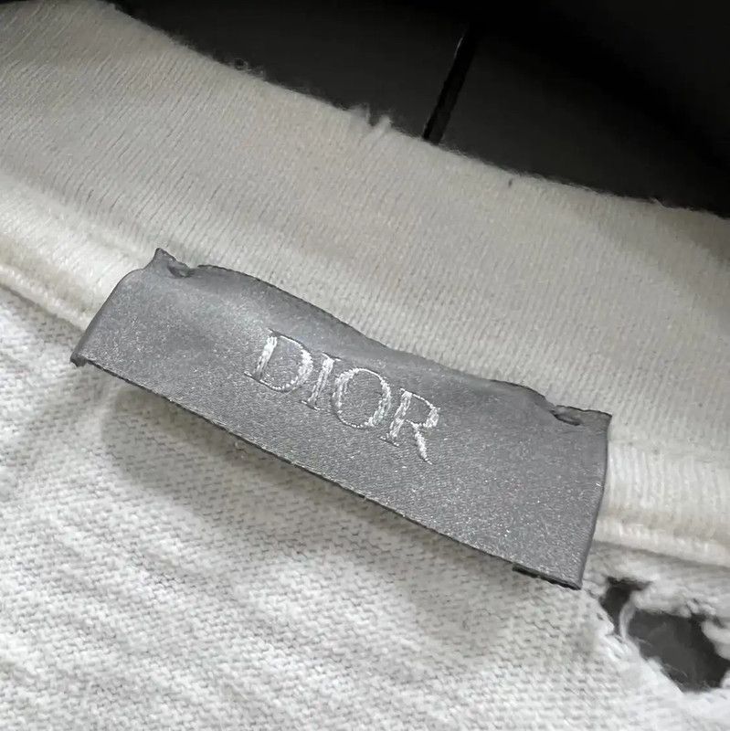 Dior Dior Women's Summer White Cotton T-Shirt 0089 Size XS / US 0-2 / IT 36-38 - 2 Thumbnail