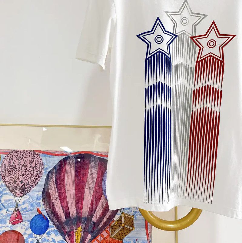 Dior Dior Summer White Cotton Printed T-Shirt 0089 Size S / US 4 / IT 40 - 4 Thumbnail