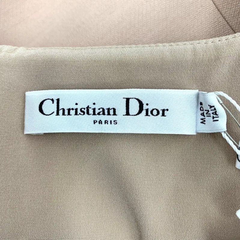 Dior Dior Women's Beige Wool Dress Size S 0089 Size S / US 4 / IT 40 - 5 Thumbnail