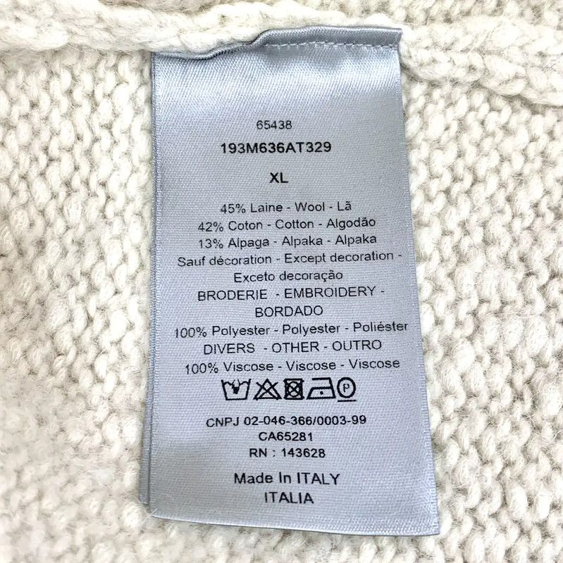 Dior Dior Beige Wool Women's T-Shirt with Tiger Design 0089 Size XL / US 12-14 / IT 48-50 - 7 Thumbnail